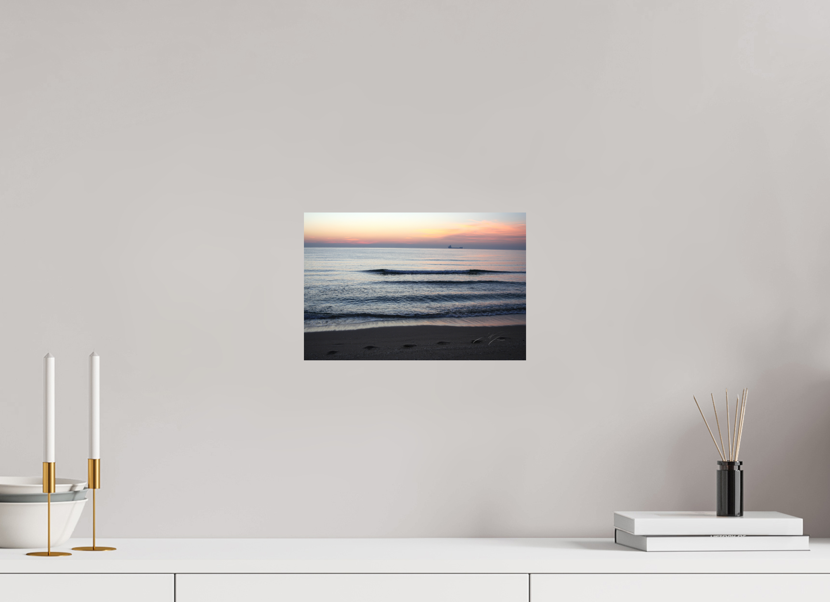 12 x 8″, PRINT ONLY [FUJI CRYSTAL DP II] WALKING ON SHORE