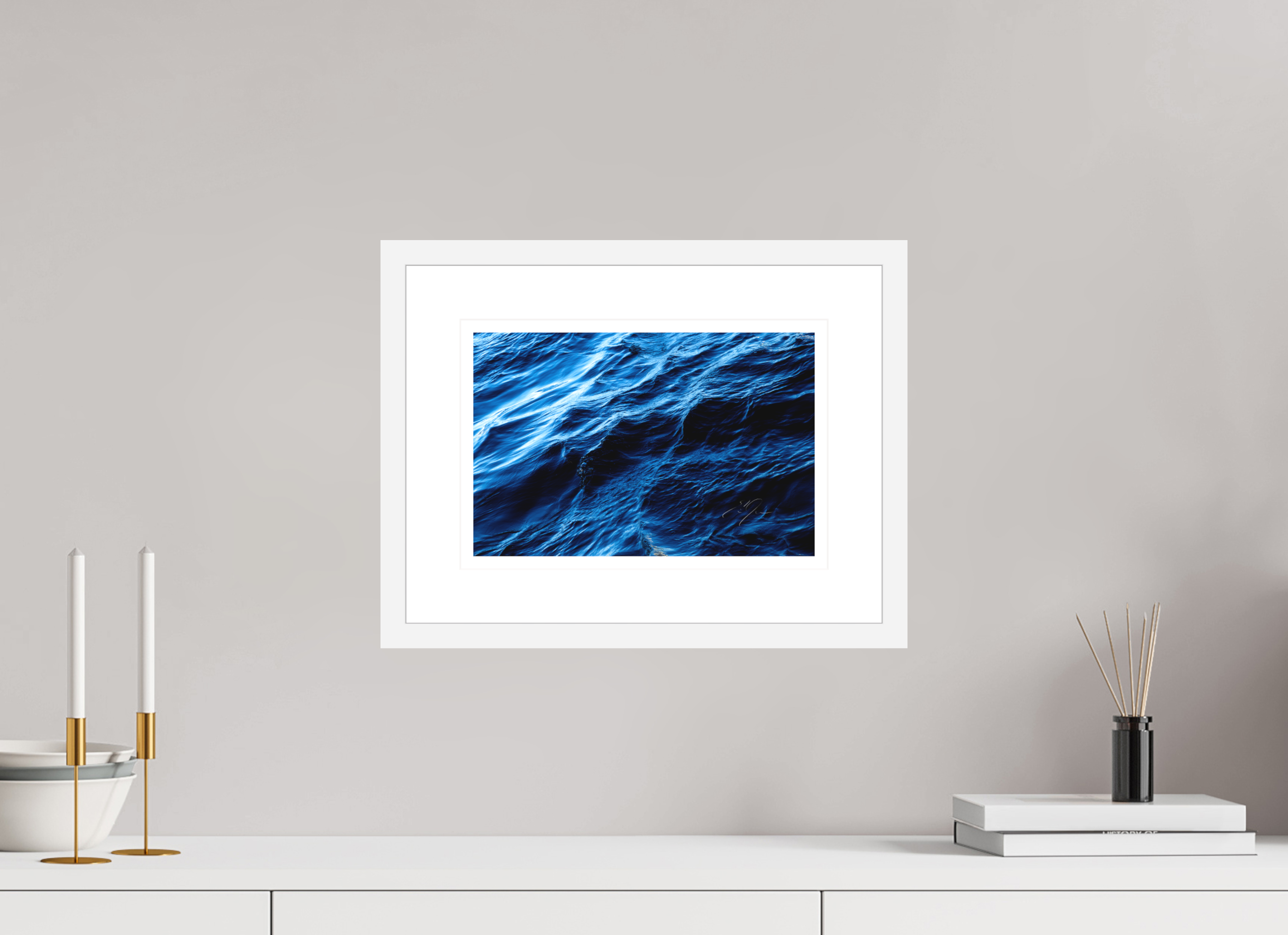 12 x 8″, FRAME - SOLID WOOD [FUJIFLEX] WATER, No.15