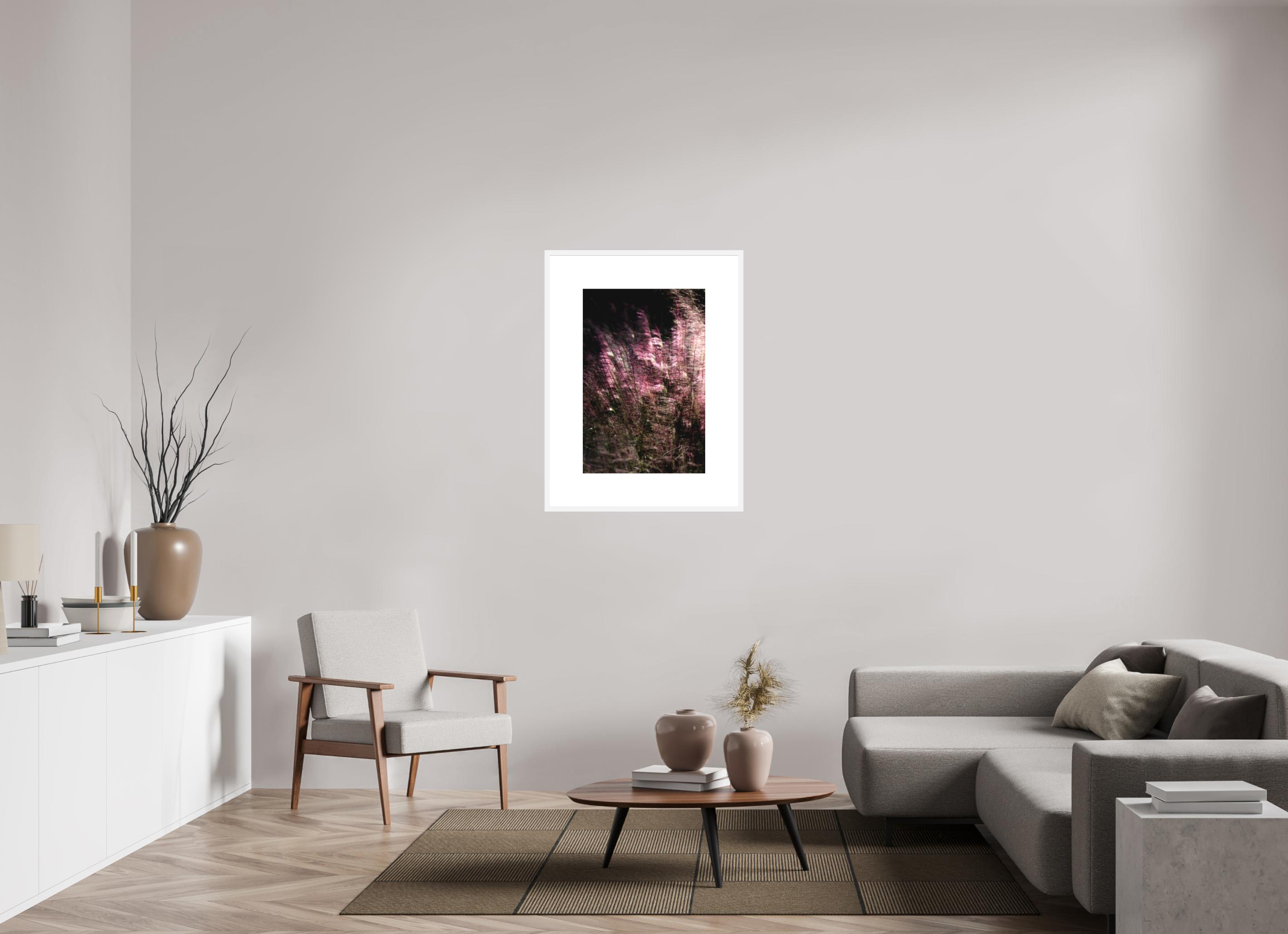 20 x 30″, FRAME SOLID WOOD [FUJIFLEX HIGH GLOSS MATTE FLOAT GLASS] ROSEWIND