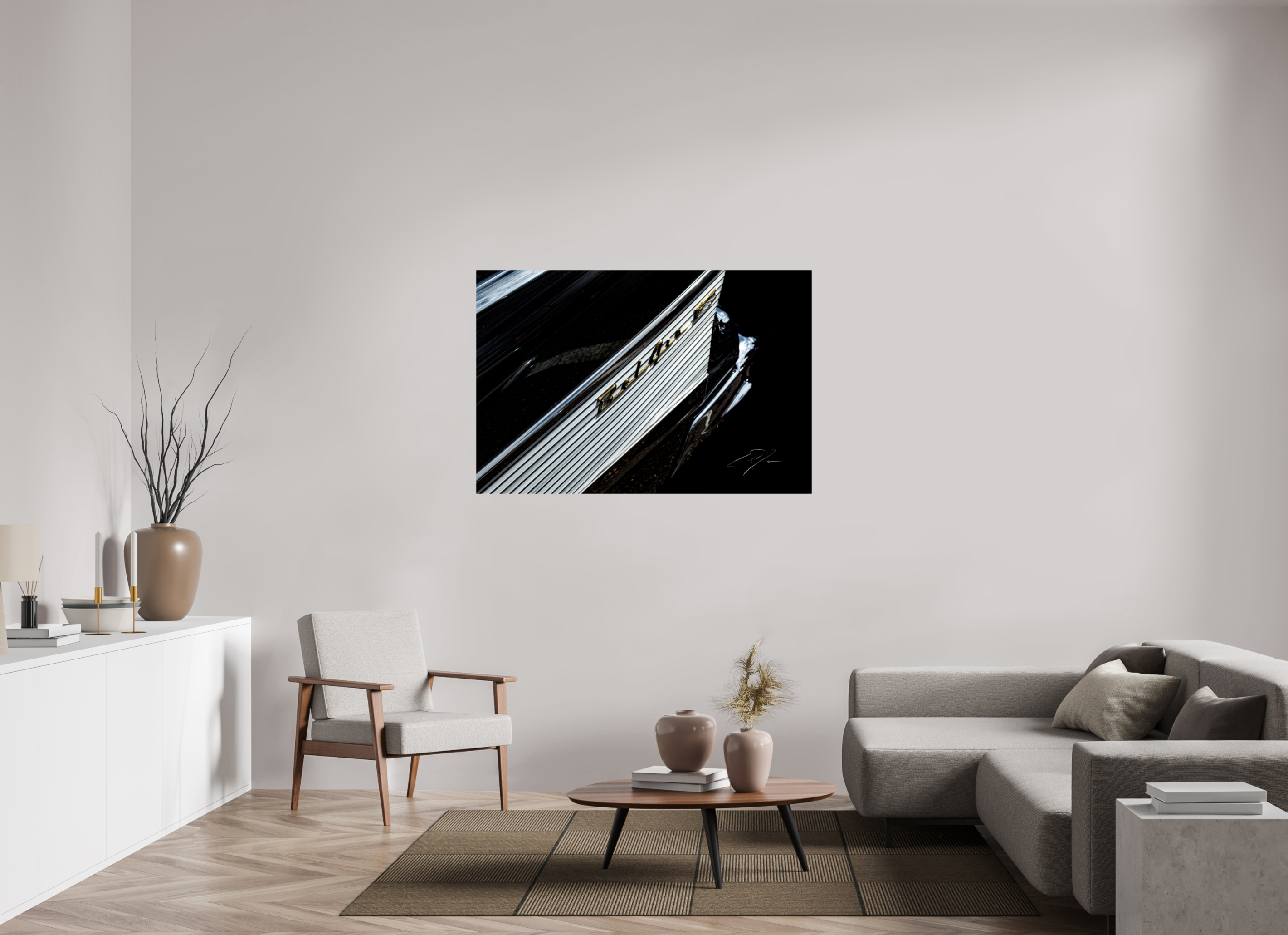 54 x 36″, PHOTO PRINT - FUJIFLEX HIGH GLOSS 1957 CHEVY BEL AIR, No.5