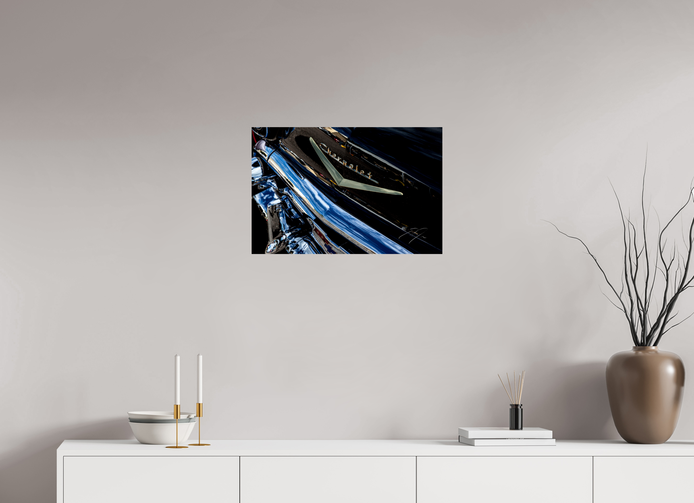 24 x 16″, PRINT ONLY [FUJI CRYSTAL DP II] 1957 CHEVY BEL AIR