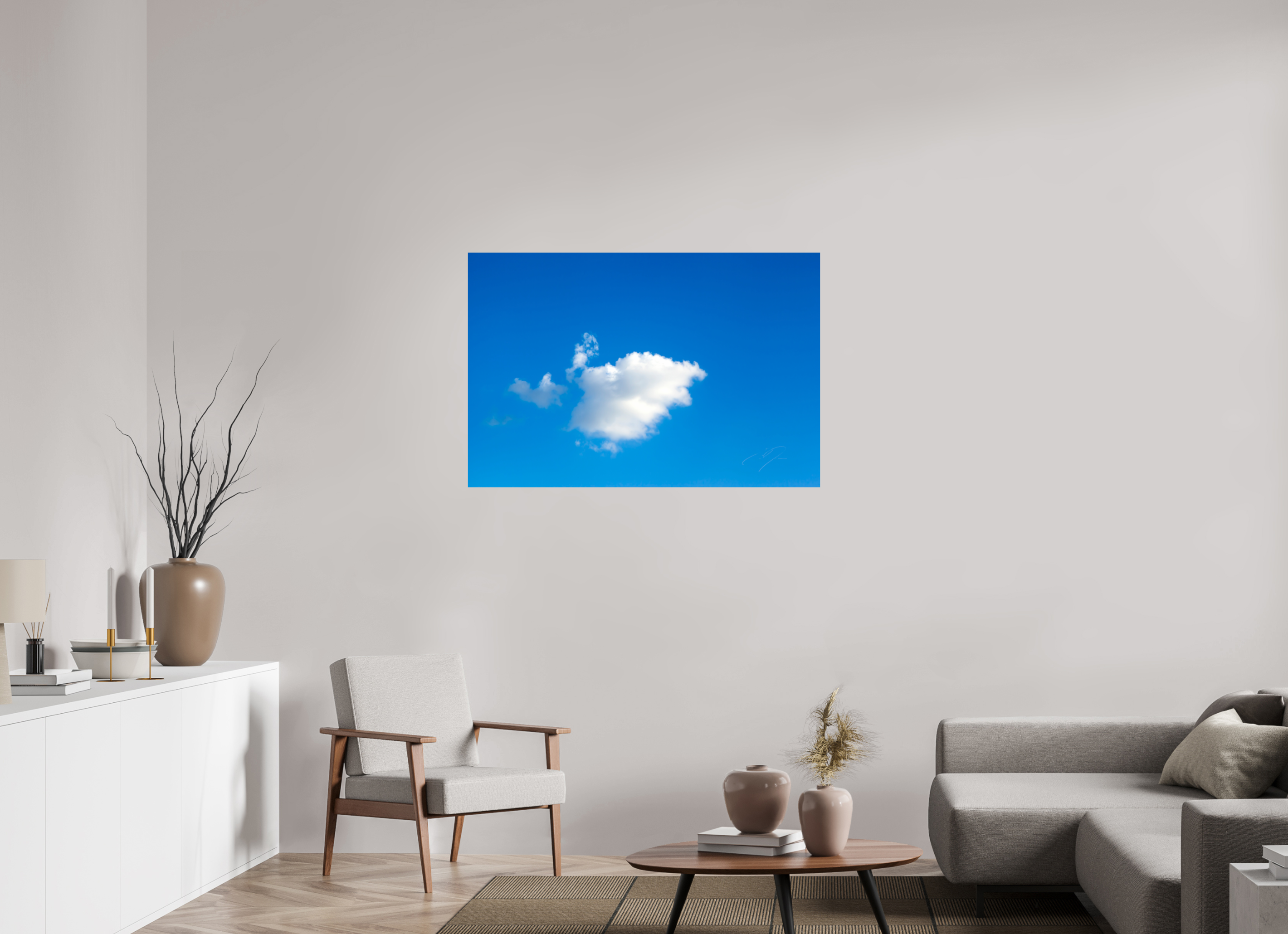 45 x 30″, PRINT ONLY [FUJI CRYSTAL DP II] A SINGLE CLOUD