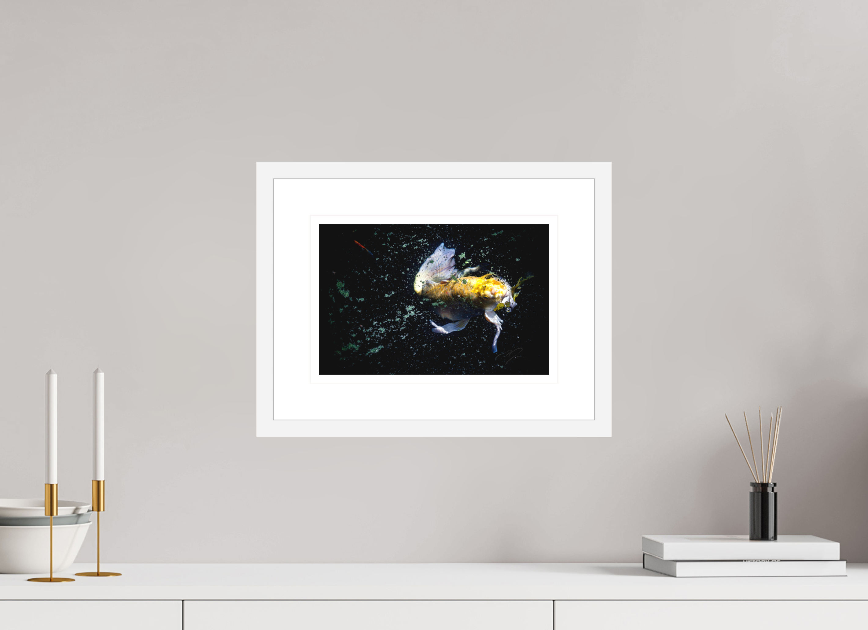 12 x 8″, FRAME - SOLID WOOD [FUJIFLEX] COMING UP FOR AIR